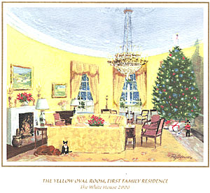 White House Christmas Card for 2000