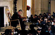 Picture of Bill Clinton reading the Night Before 
Christmas