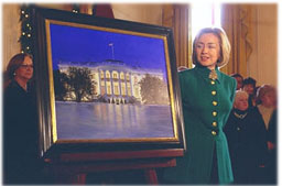 Mrs. Clinton in the East Room
