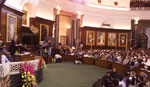 President Clinton addresses both houses of Parliament, Parliament Building, New Delhi.