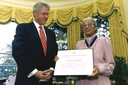 The President and Rosa Parks